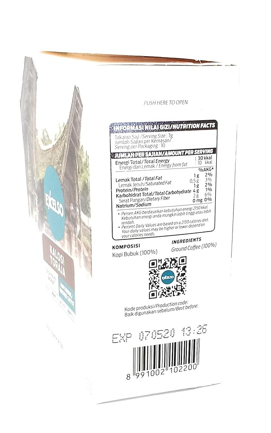 Excelso Toraja Kalosi - Ground Coffee 100 Gram (10 sachet @10g)