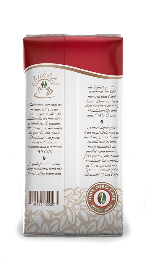 Café Santo Domingo + Induban Gourmet | Ground Coffee - 16 oz Bags Bundle - Products from the Dominican Republic