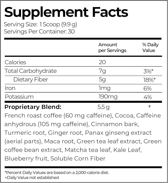 zenbodi Slim Brew French Roast Instant Coffee - 10.5 oz Superfood Coffee Dietary Supplement 12 Superfoods Including Maca Root Panax Ginseng Extract Turmeric Root Kale Leaf and More 30 Servings