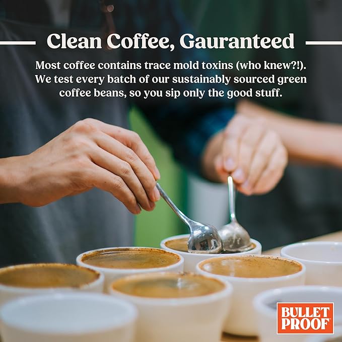 Bulletproof Maximizer Coffee Pods Medium Roast Prebiotic K Cups with Chromium Picolinate for Metabolism &amp Gut Health Support Clean Coffee Tested 10 Count