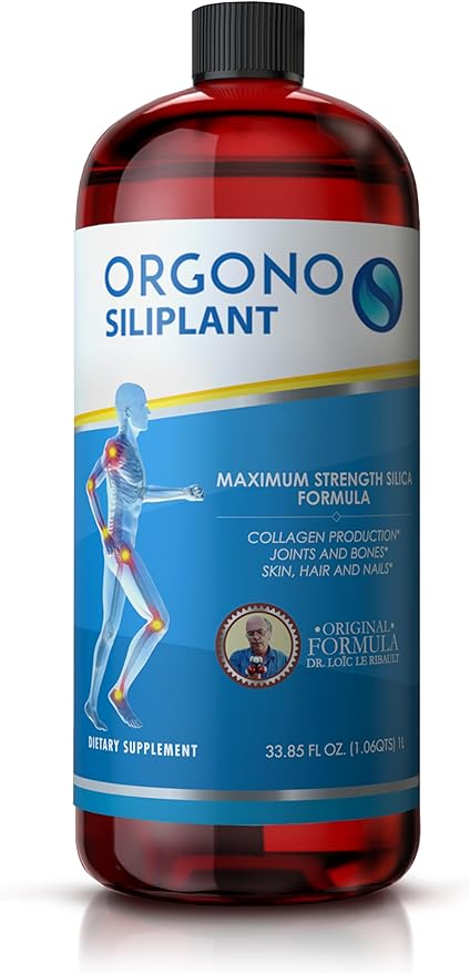 Orgono Living Silica Siliplant | Vegan Collagen Booster | Supports Healthy Collagen and Elastin Production for Joint &amp Bone Support Glowing Skin Strong Hair &amp Nails. 66 Servings