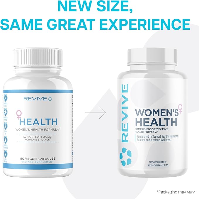 Revive MD Hormone Balance for Women – Hormone Support Supplement w/Myo-Inositol Chaste Berry DIM Vitamins C &amp E Evening Primrose Oil – Health &amp Hormonal Balance (180 Capsules 30 Servings)
