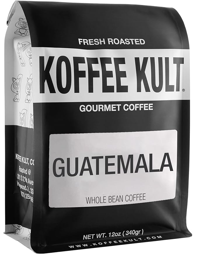 Guatemala Huehuetenango: Premium Medium Roast Whole Bean Coffee - Gourmet Single Origin Arabica Coffee Beans (Whole Bean 12oz)