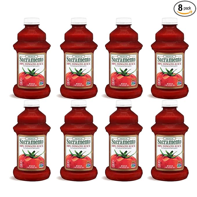 Sacramento Tomato Juice 46oz Bottle (Pack of 8)