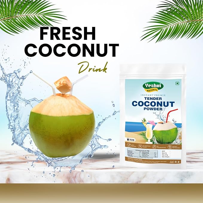 Yeshvi NATURAL Aam Panna Powder &amp Spicy Guava Powder With Tender Coconut Water Powder Combo Pack Instant Drink Mix Powder for Daily Ready to Serve 300gm