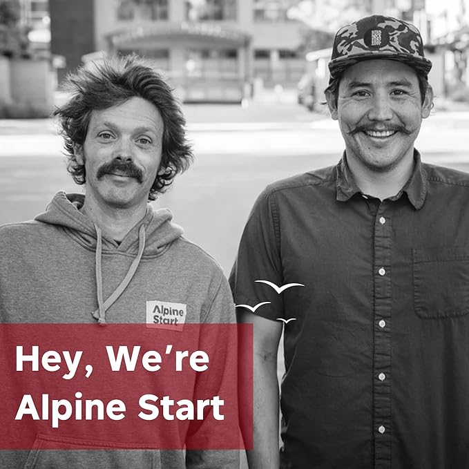 Alpine Start Instant Coffee Original Blend Medium Roast - Individual Powder Mix From High Altitude Arabica Coffee Beans - Hot or Cold Brew for Home Travel Camping Hiking Backpacking (Dirty Chai La