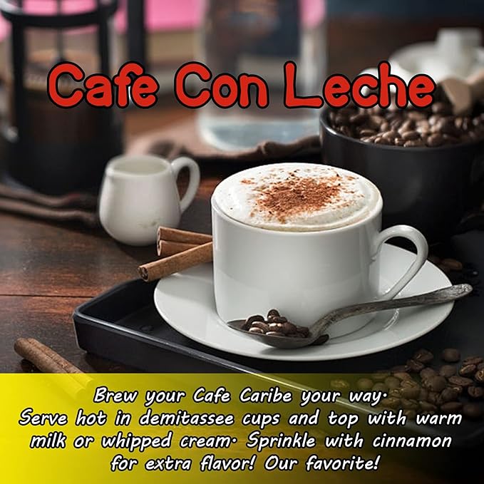 CAFE CARIBE 100% Espresso Coffee Brick Dark Roast Ground Coffee 10 Oz. (Pack of 12)