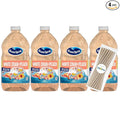 Ocean Spray White Cran Peach Juice Drink 64 fl oz Plastic Bottles 4 Pack + 15 Sugarcane Disposable Straws by KOOL8SHOP Infinite Deals