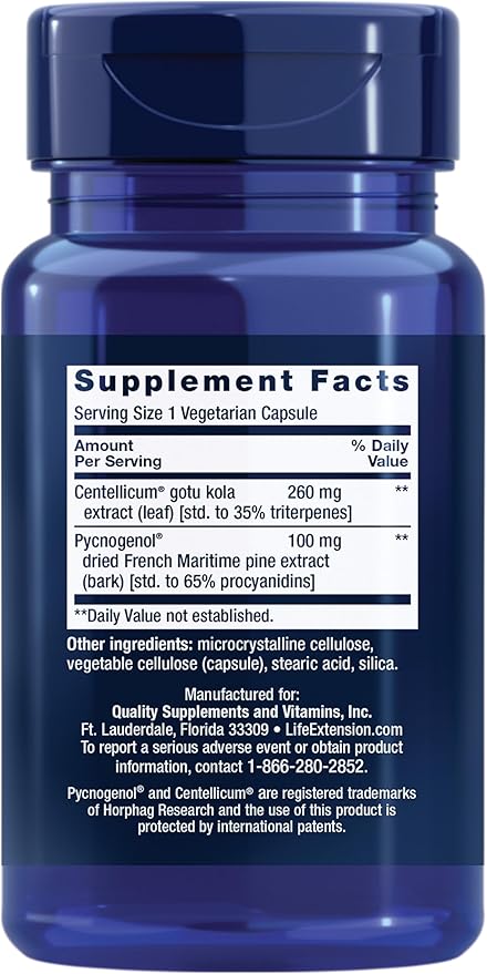 Life Extension Arterial Protect - Blood Pressure Supplement for Heart Health - with gotu kola and Pycnogenol Dried French Maritime Pine bark extracts - Gluten-Free Non-GMO Vegetarian - 30 Capsules