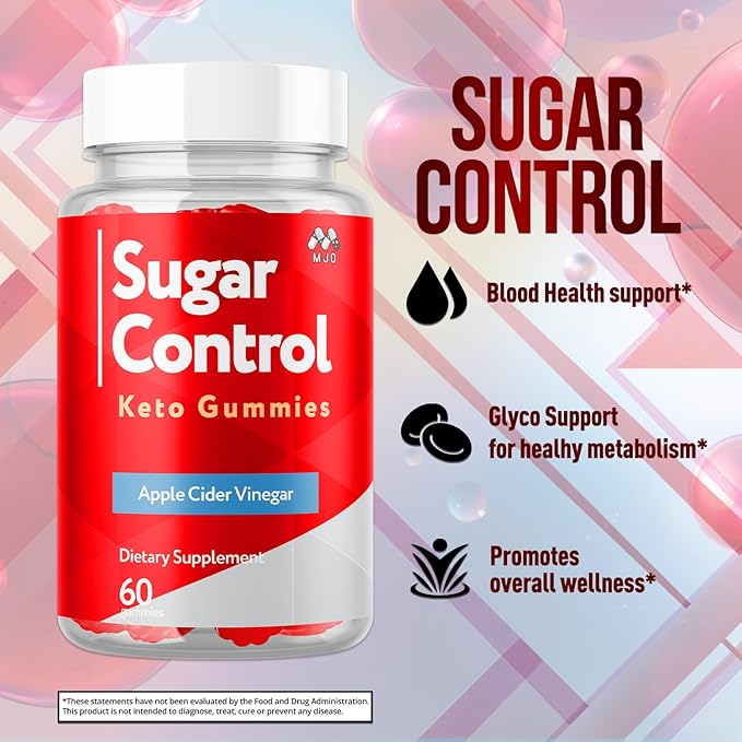 (3 Pack) SugarControl Keto Gummies Official SugarControl Gummys with All Natural Ingredients Advanced Apple Cider Vinegar Gummy for Health and Wellness Max Strength Vitamin Supplement (180 Gummies)