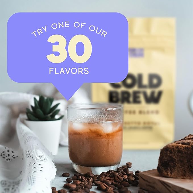 Birch Glen Roasters Cold Brew Coffee Bags - 12 Pack of Coarse Ground Coffee Filter Pitcher Packs for Easy Brewing - 100% Arabica - Yields 6 Pitchers - Hazelnut Flavor