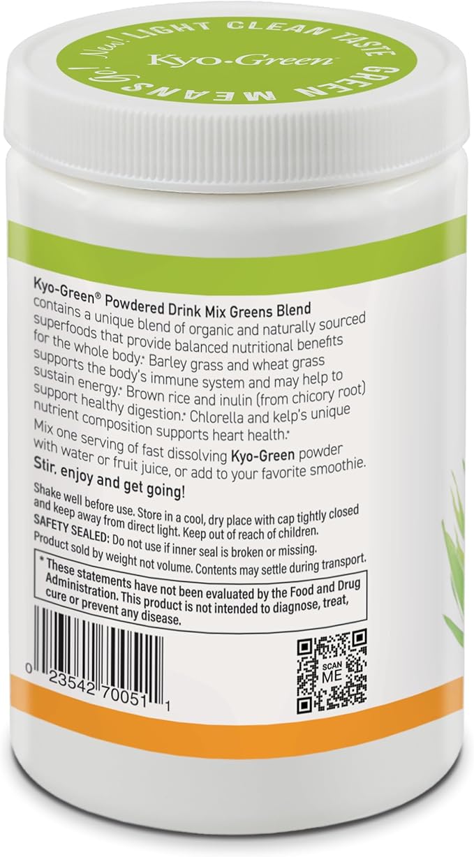 Kyolic Kyo-Green Greens Blend Energy* Powdered Drink Mix 10 oz
