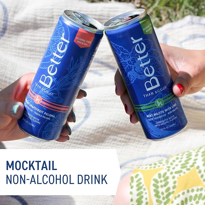 Better Than Booze Mocktail Non-Alcoholic Drinks | Alcohol Alternative Beverages Ritual Zero Proof | Enjoy Your Drink Moment with Our Alcohol Free Drinks | Non Alcoholic Variety 6 Pack Case