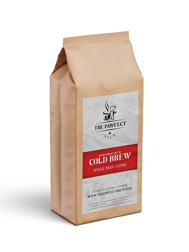 Dog Lover's Coffee – Cooper’s Cold Brew Coffee | Medium Roast Chiapas Single Origin | Smooth Chocolate &amp Toffee | Whole Bean 12oz