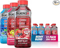 SueroX Sugar-Free Sports Drink for Hydration and Recovery Electrolyte Hydration Drink with 8 Ions Zero Calorie Sports Drinks with Electrolytes Berry Blend Pack 21.3 Fl Oz 12 Count