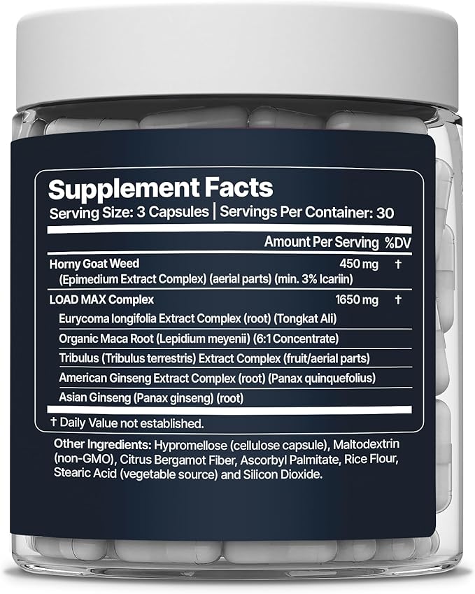 LOAD MAX – Semen Volume Booster – Better Taste and Seman Volume Increase – Overload Semen Booster &amp Semen Volume Maximizer – Semen Volume Increaser For Men – Men’s Intensity Support – 90 Capsules
