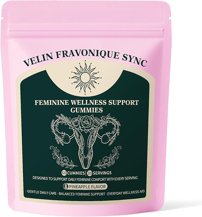 Probiotic Gummies for Women - Support for Feminine Wellness pH Balance Probiotic Formula Gluten-Free Vegan Tropical Pineapple Flavor 60 Gummies (30 Servings)