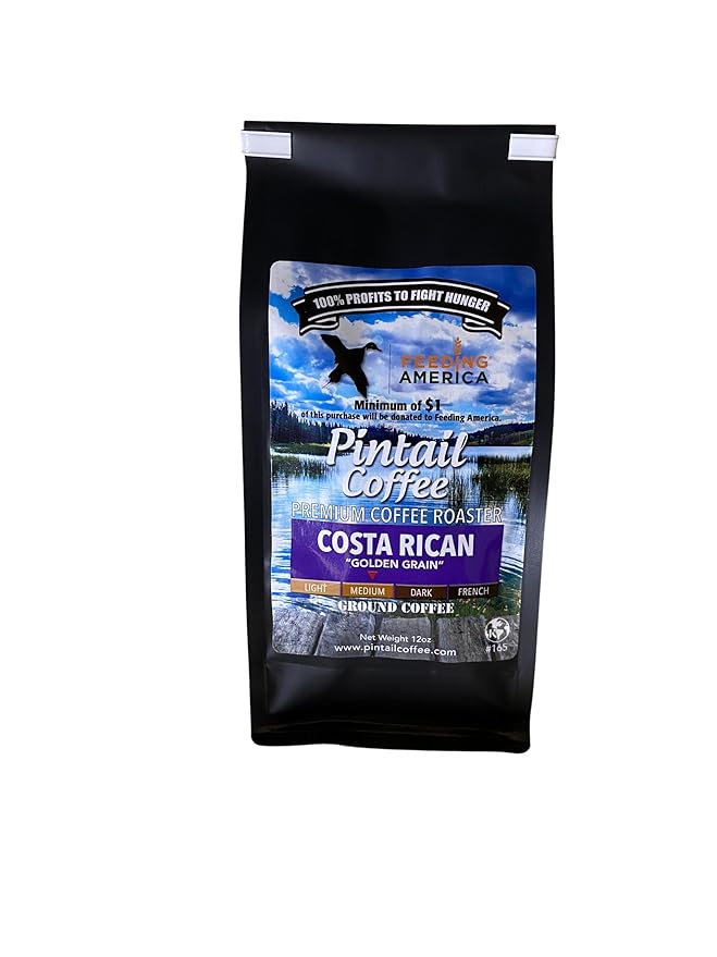 Pintail Coffee - Costa Rican Golden Grain Ground Coffee 12oz.