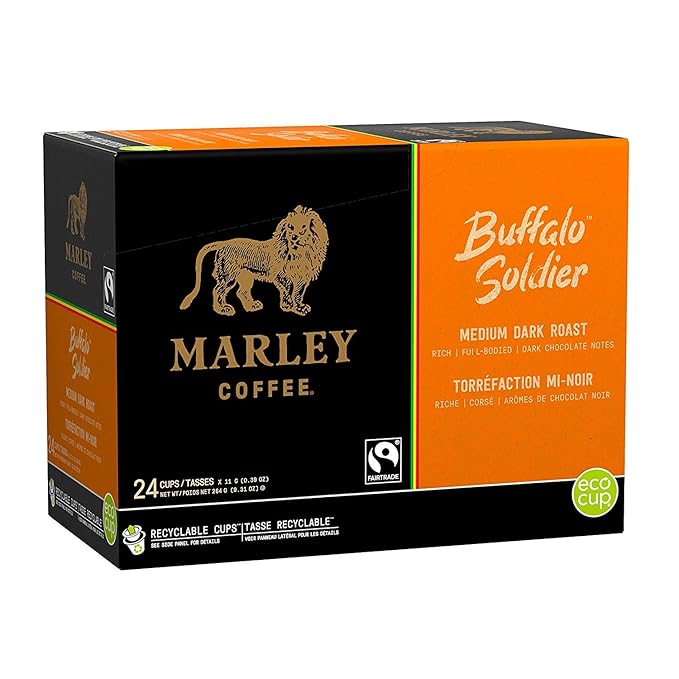 Marley Coffee Buffalo Soldier 96 Count Single Serve Cups