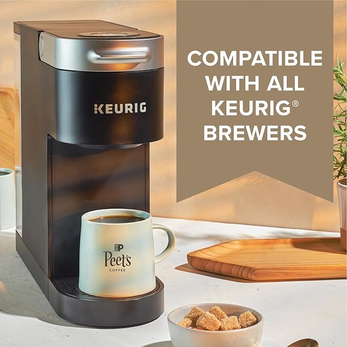 Peet's Coffee Dark Roast Keurig K-Cup Pods 100% Arabica Coffee - French Roast 88 Count (4 Boxes of 22 Pods)