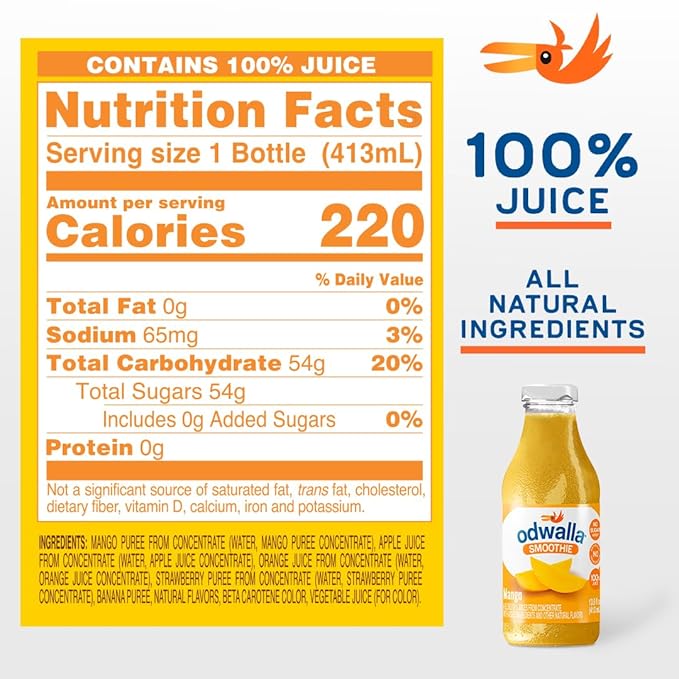 Odwalla Orange Juice and Mango Smoothie