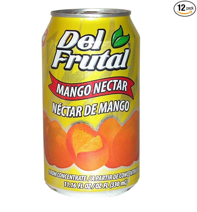 Del Frutal Mango Nectar 11.16 oz - Sabor Mango (Pack of 12)