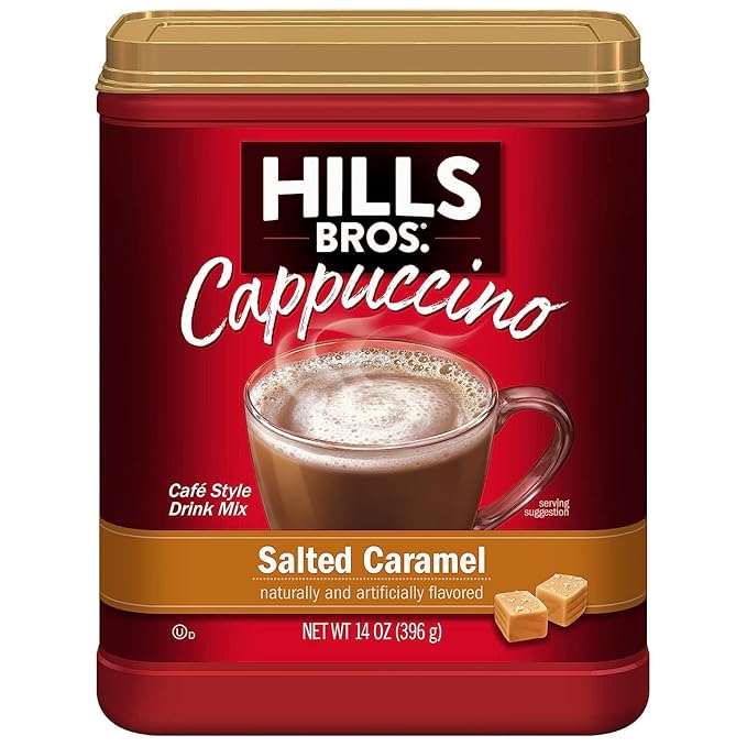 Hills Bros. Cappuccino Variety Pack - Classic &amp Salted Caramel (2 Each / 14 Oz)