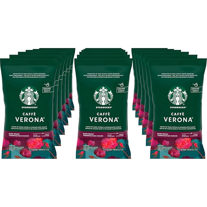 Starbucks® Caffe Verona Ground Coffee 2.5 Oz. Box Of 18