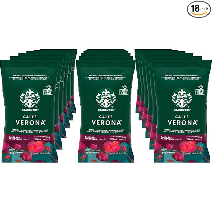 Starbucks® Caffe Verona Ground Coffee 2.5 Oz. Box Of 18