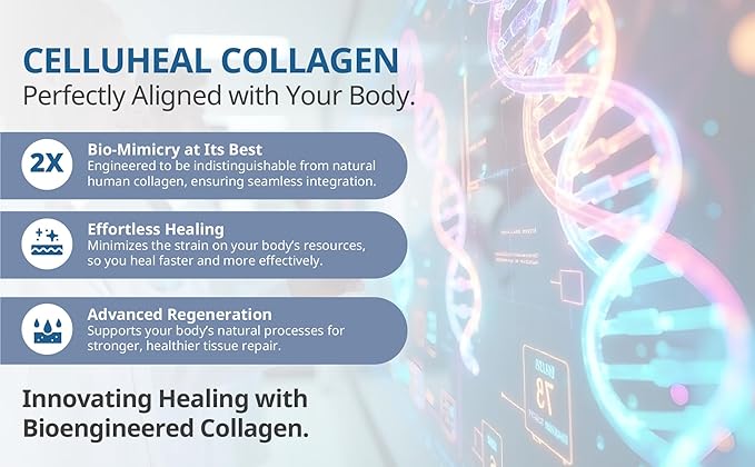 Cellufil Collagen Particles for Advanced Wound Care - 10 Vials - 100% Non-Hydrolyzed Bovine Collagen for Tissue Regeneration First Aid &amp Minor Bleeding