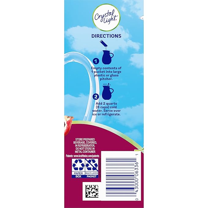 Crystal Light Pomegranate Green Tea Drink Mix 10 Quart Canister (Pack of 6 Canisters)