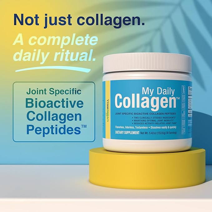 Premium Collagen Peptides Type 1 &amp 3 Collagen Powder - Hydrolyzed Bovine with Protein &amp Vitamin C – Unflavored Powdered Peptides Protein for Men and Women Joint &amp Cartilage Health – 30 Ser