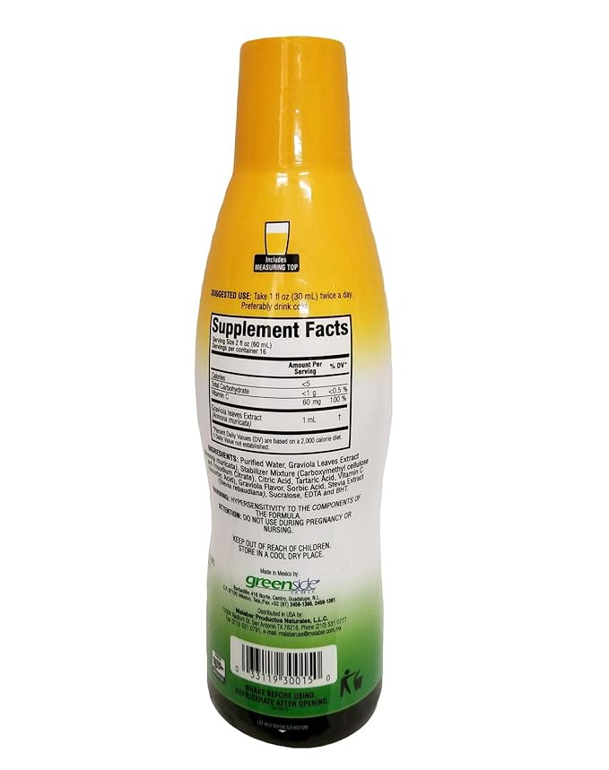 Guanabana Juice - Graviola Guanabana - Liquid Extract - 33.81 oz - By Greenside