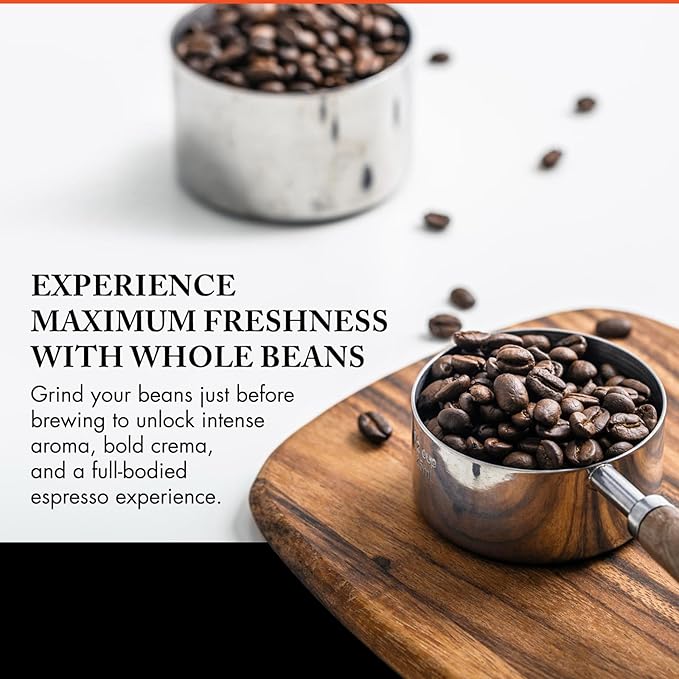 Caffe D’arte Decaf Whole Bean Espresso Coffee – Medium-Dark Roast with Bold Smooth Flavor and Rich Crema – Roasted in Seattle Perfect for Espresso Machines – 5 lb