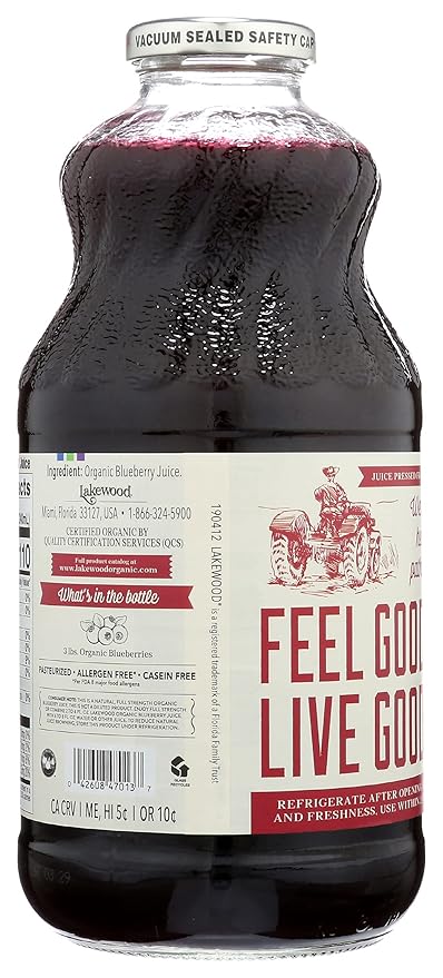 Lakewood Juice Blueberry Organic 32 oz