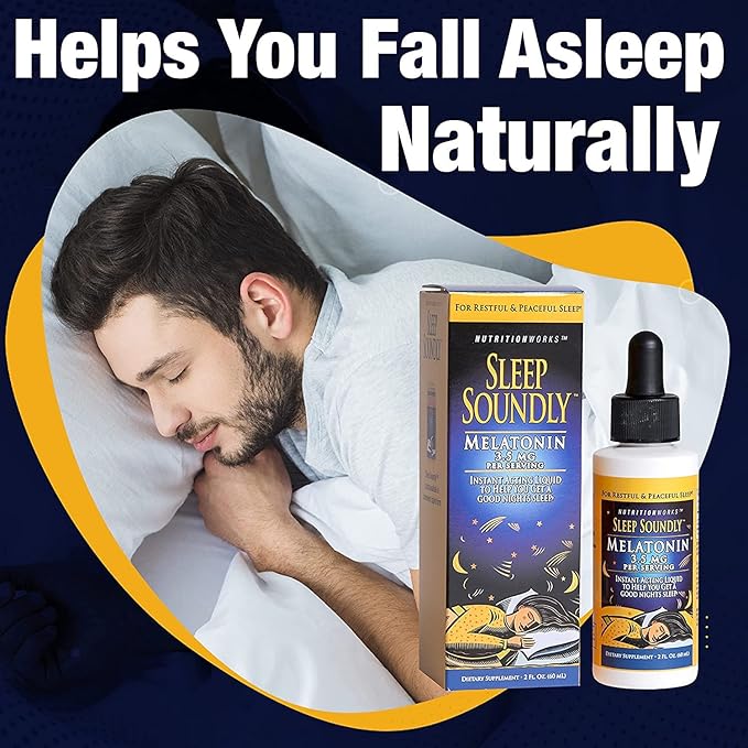 Sleep Soundly Melatonin 2-Ounce Bottles (Pack of 3)