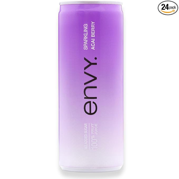 Envy Sparkling 100% Fruit Juice Acai Berry 8oz (Case of 24)