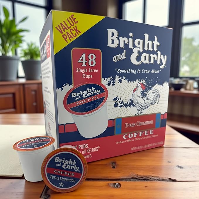 Texas Cinnamon Coffee single serve pods for Keurig single Cup Brewers 96 count
