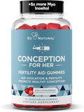 Conception for Her Fertility Gummies - Fertility Supplements for Women with Myo Inositol Folate &amp more Essential Nutrients - Delicious Juicy Strawberry Hormone Balance Vitamins 75 ct Pectin Gumm