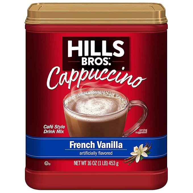 Hills Bros. Flavor Coffee (French Vanilla 16 Ounce (Pack of 4)