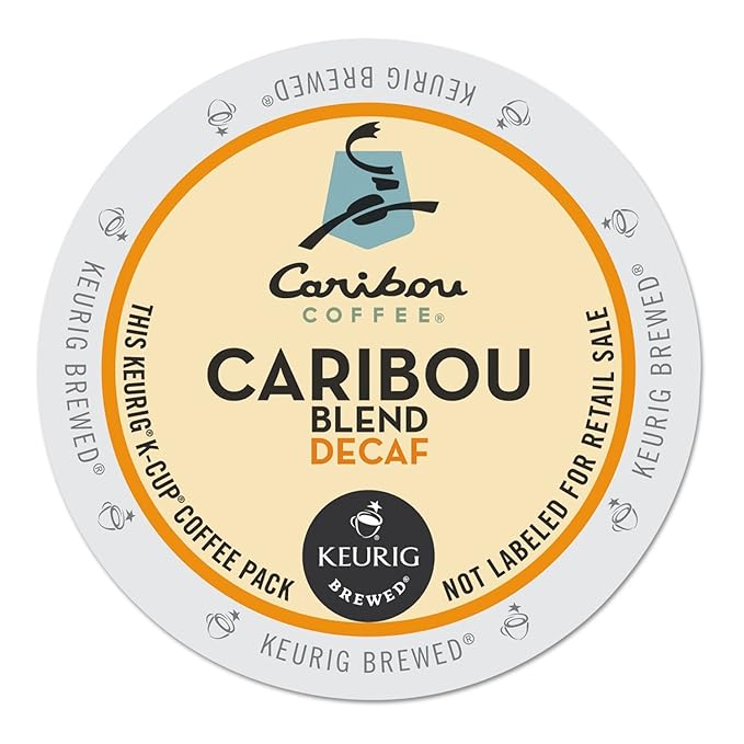 Caribou Coffee 6995CT Caribou Blend Decaf Coffee K-Cups 96/Carton