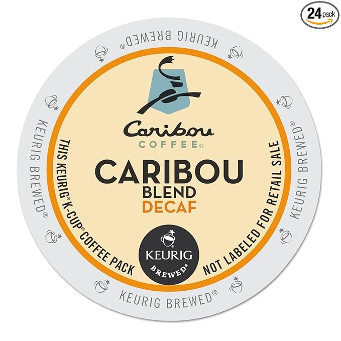 Caribou Blend Decaf Coffee K-Cups 24/Box