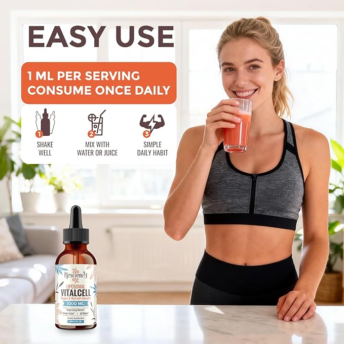 13-in-1 Liquid Oxygen Boost &amp Nutrient Supplement Liposomal Optimized-Delivery Blend with Trace Minerals Amino Acids CoQ10 B Vitamins &amp Fulvic Acid Daily Wellness Liquid Oxygen Drops 4 f