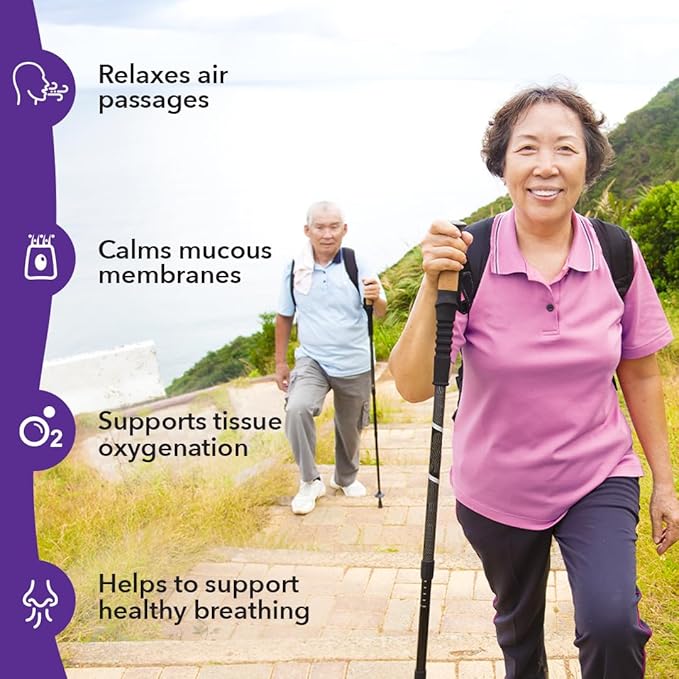 Lung Capaci-T - Respiratory Support Supplement - CoQ10 N-Acetyl Cysteine Boswellia Eucalyptus Mullein Green Tea Nettle &amp Peppermint - Increases Oxygen Capacity &amp Reduces Mucus - 90 Capsu