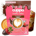 Cuppa Coffee - Great tasting Straberry Mocha coffee with mushrooms adaptogens &amp superfoods - Lion's Mane Ashwagandha Cordyceps MCT Prebiotic Fiber &amp L-Theanine. Supports natural energy &a
