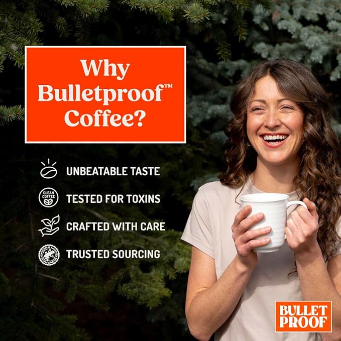 Bulletproof Original Medium Roast Ground Coffee 100% Arabica Coffee Tested for Toxins Clean Coffee Sustainably Sourced 12 Ounces (3 Pack)