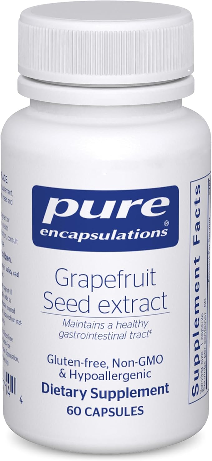 Pure Encapsulations Grapefruit Seed Extract | Supplement to Support The Balance of Intestinal Microorganisms and G.I. Tract* | 60 Capsules