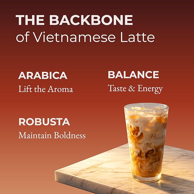 Cafely SaiGon OG - Robusta &amp Arabica Blend Whole Bean Vietnamese Coffee – Dark Roast High Caffeine (Bold &amp Smooth) Signature Blend Low Acid Single Origin Direct Trade For Espresso Phin