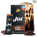 Jot Instant Coffee Packets Single Serve 10pk – Medium Roast Espresso Instant Iced &amp Hot Coffee Ultra Strong Fresh Brewed Taste Travel-Friendly Coffee Sticks for On-The-Go &amp Backpacking