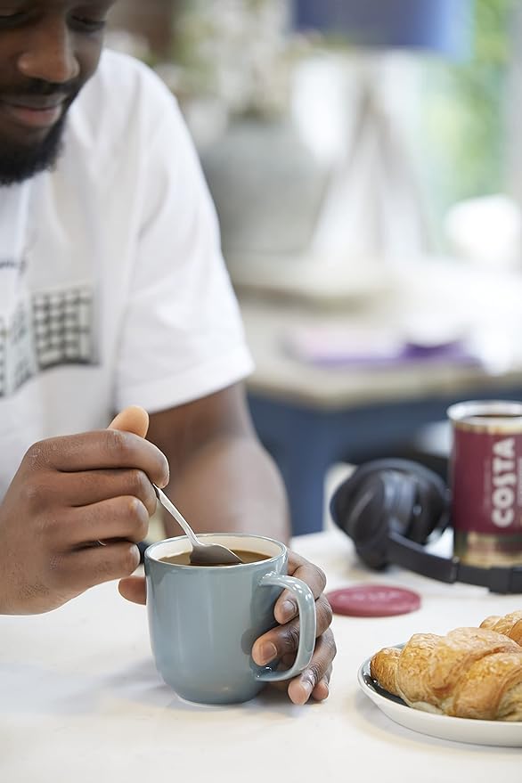 Costa Coffee Smooth Medium Roast Premium Instant Coffee with Finely Ground Beans Microground Coffee 6 x 100g (Pack of 6) Strength Indicator- 3 Rainforest Alliance